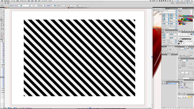 Illustratorで斜めのストライプ タムラセイジの実験室